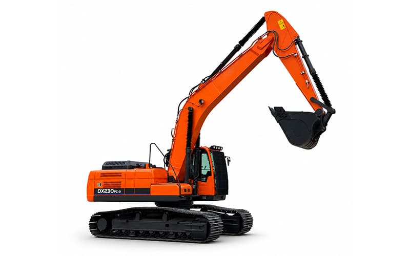 الحفارة المجنزرة سعة 21.6 طن DX230PC-9: مواصفات الخدمة الشاقة للعمل عالي الأداء